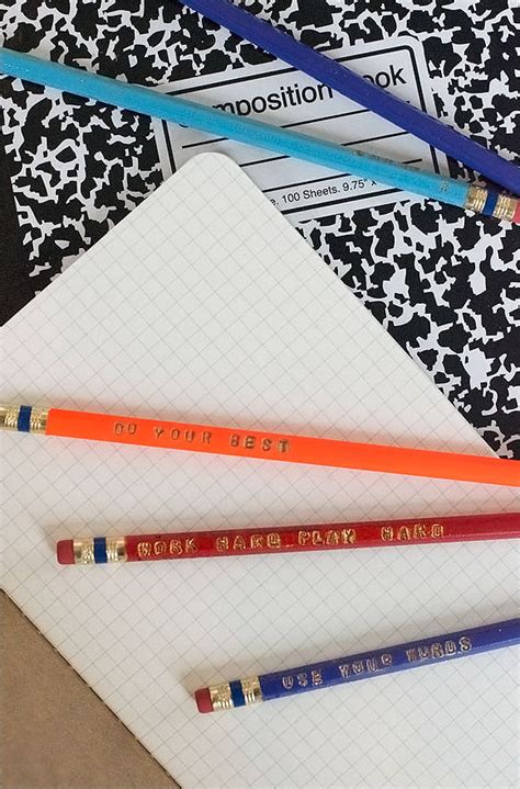 6 Ways To Personalize Your Pencils .
